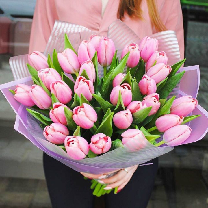 25 тюльпанов "Айс крем" в Омске