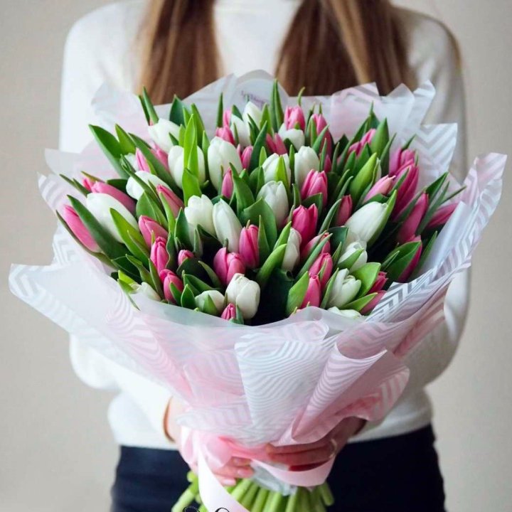 Букет тюльпанов "Лолита" в Омске